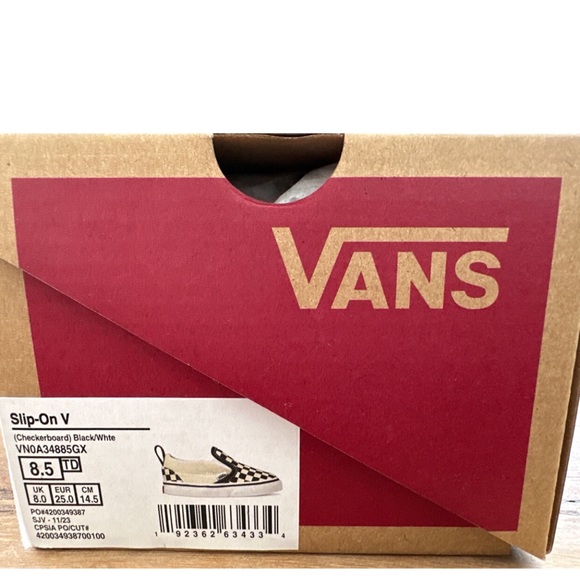Vans Toddler Slip On Checkerboard Shoe - Picture 8 of 9
